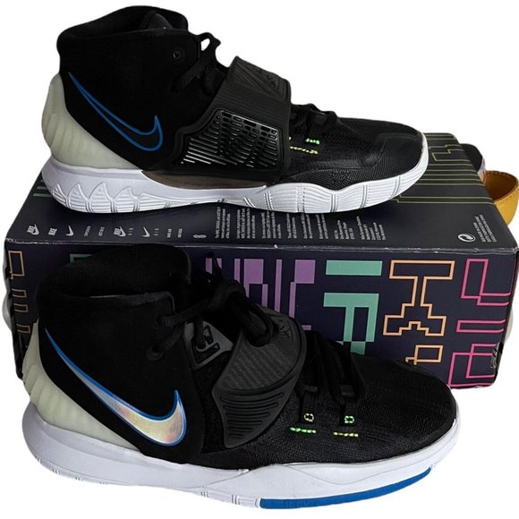 Boy’s Sneakers Size 5.5 Nike Kyrie 6(GS)Color: Black/White/Soar BQ5599004